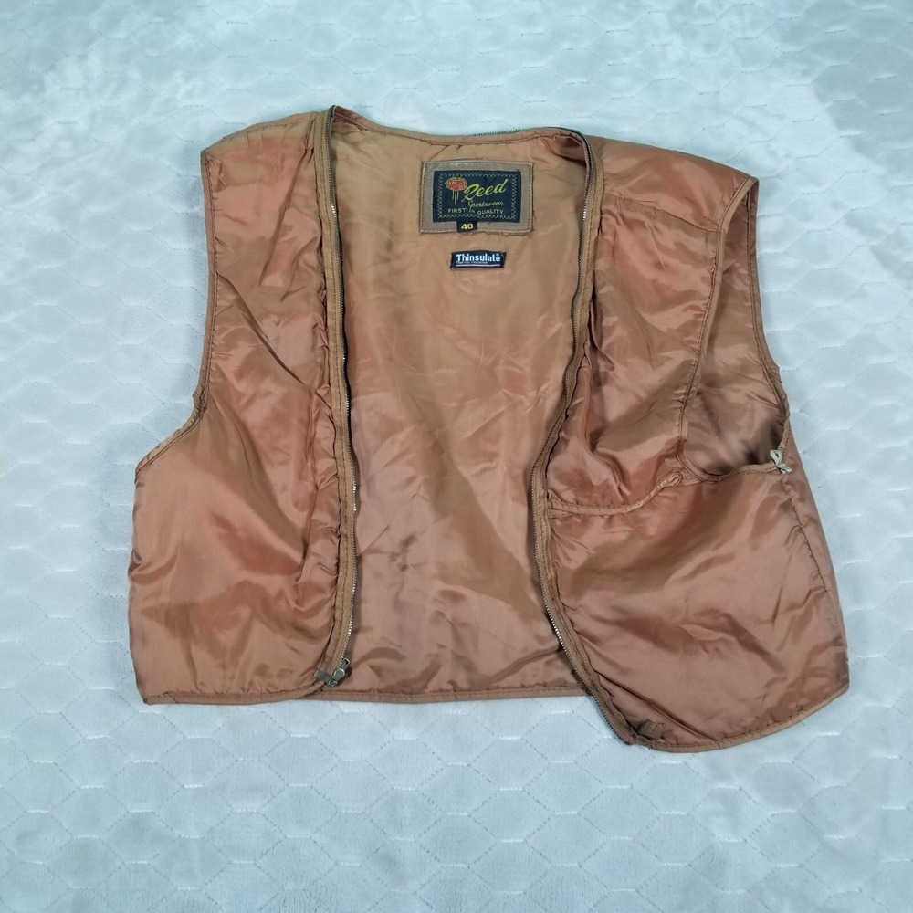 VTG Reed Thinsulate Zip In Liner Tag Sz 40 See Pics